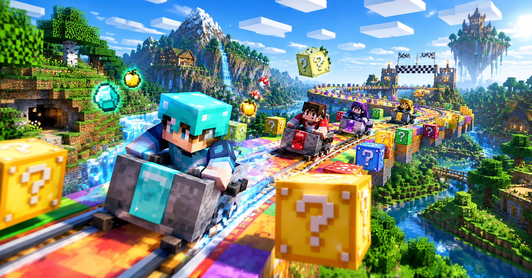 Explore the Excitement of minecraft bedrock lucky block race map download - image 1