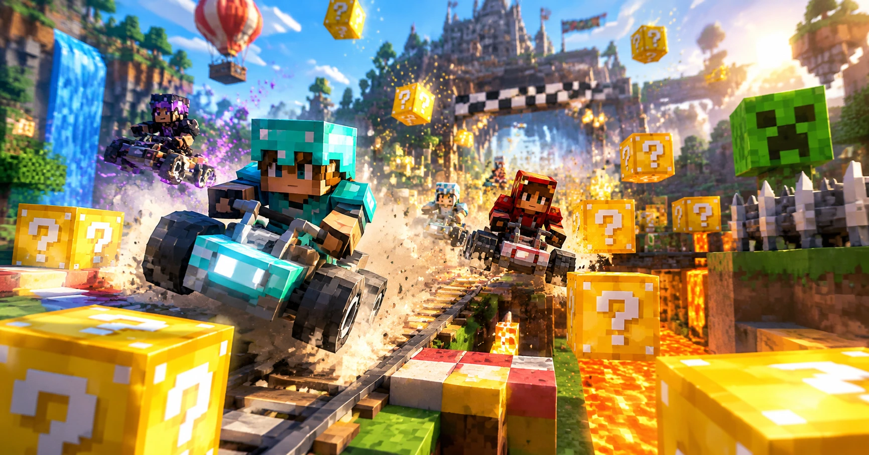 Explore the Excitement of minecraft bedrock lucky block race map download - image 3